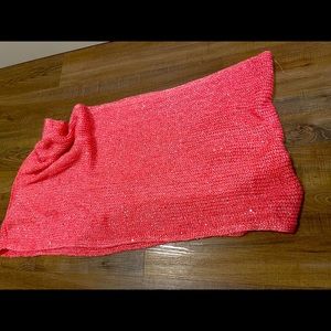 H&M hot pink sparkly infinity scarf